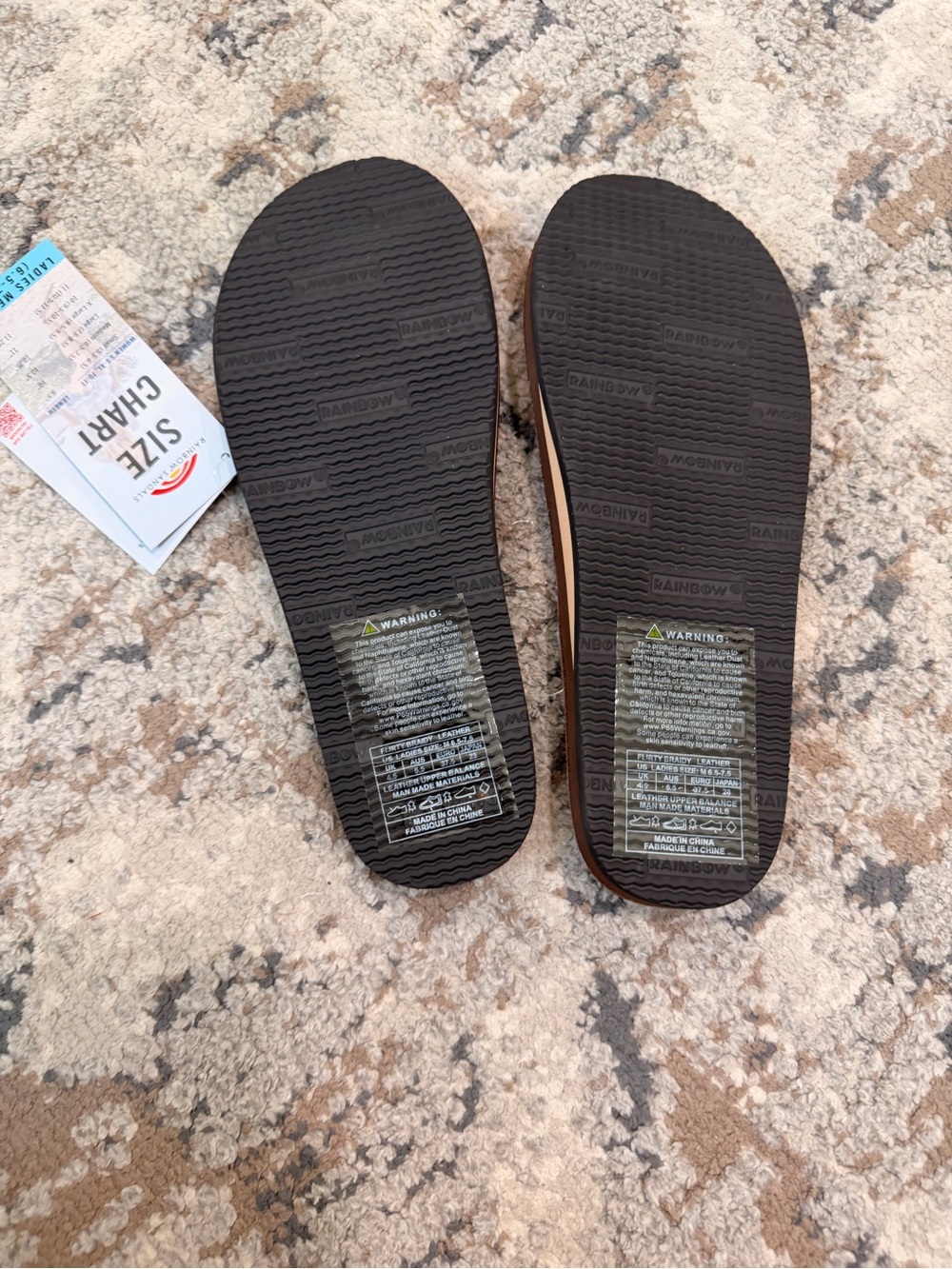 Rainbow flipflops - Picture 5 of 5